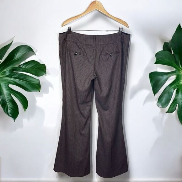 🆕 Mariagrazia Panizzi Plaid Wide Leg Flare Pants Made in Italy - Picture 6 of 11